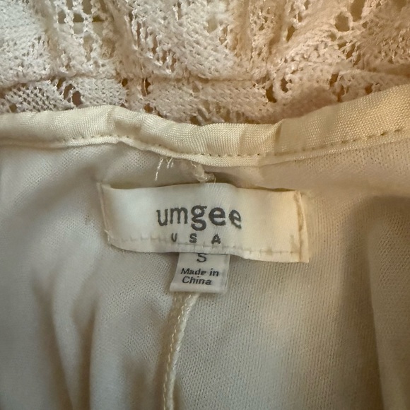 Umgee- Fully Lined Cream Lace Mini Dress, Sz Small, EUC! - Picture 13 of 13
